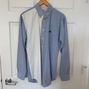 Brooks Brothers Blue and White Casual Shirt